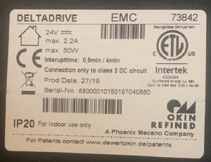 ERGO 300 SERIES FOOT LIFT MOTOR LABEL